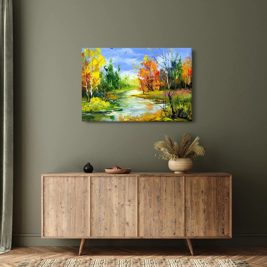 Tablou - Peisaj - pictură (90x60 cm)