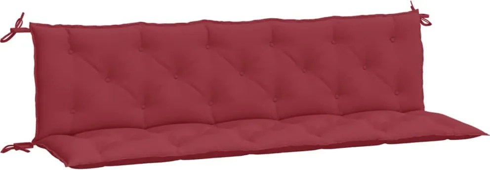 vidaXL Perne bancă de grădină 2 buc., roșu vin, țesătură oxford