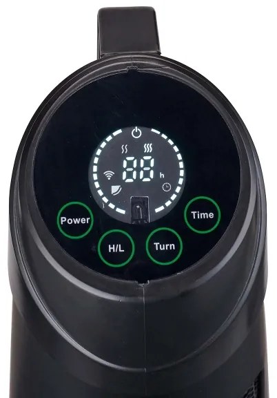 Element de încălzire de exterior Nedis HTPA21BKW SmartLife 600/1200W/230V Wi-Fi Tuya IP24