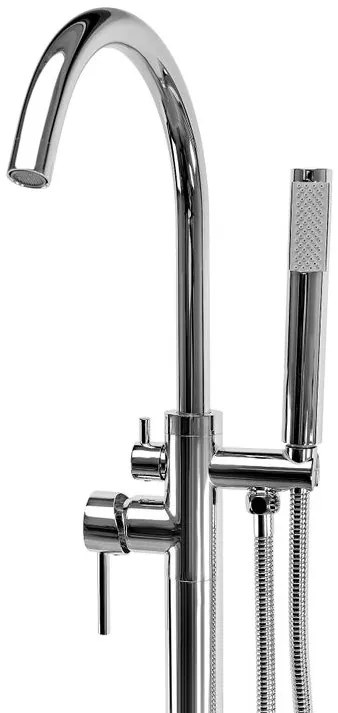 Baterie de podea Rea Lungo crom