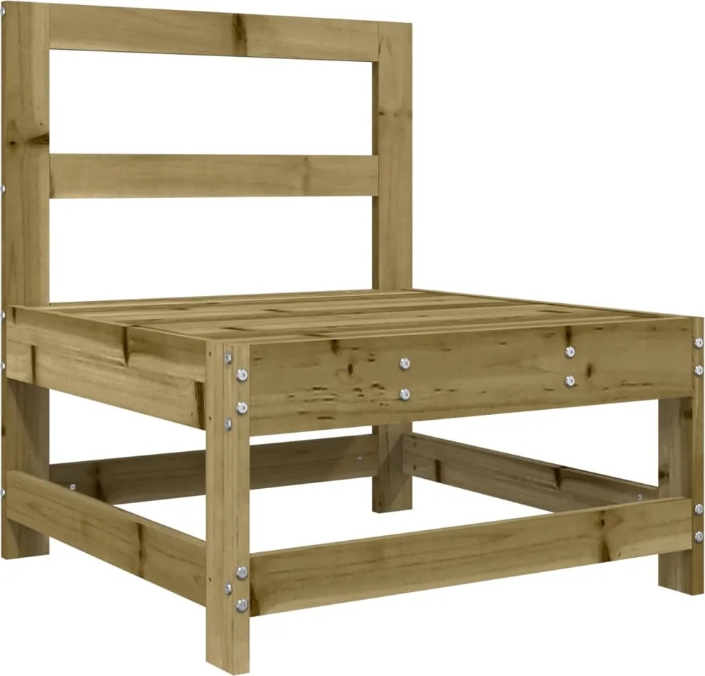 vidaXL Canapea de mijloc pentru grădină, lemn de pin impregnat