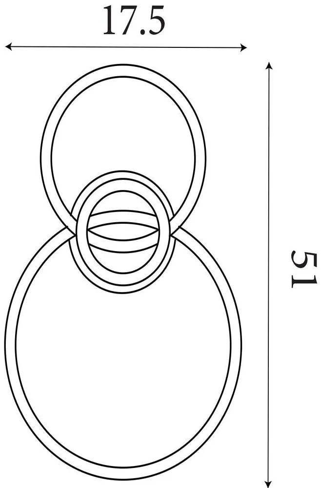 Plafoniera LED design circular Triple