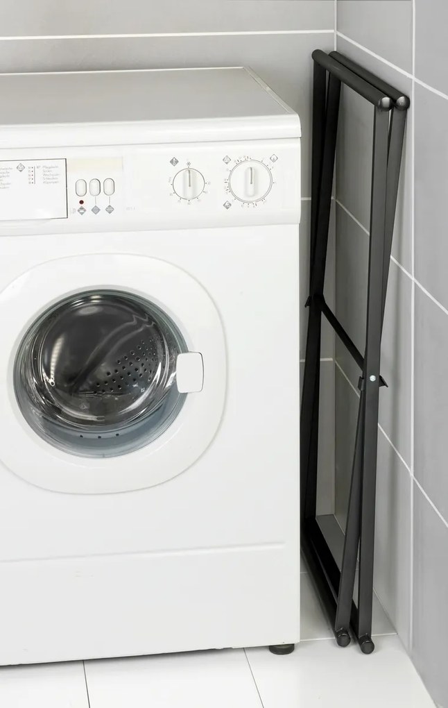 Wenko Suport pliabil pentru prosoape LAVA – negru