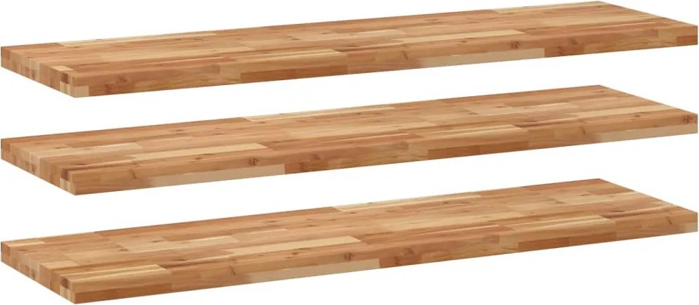vidaXL Rafturi suspendate 3 buc. 160x40x4cm lemn masiv acacia netratat