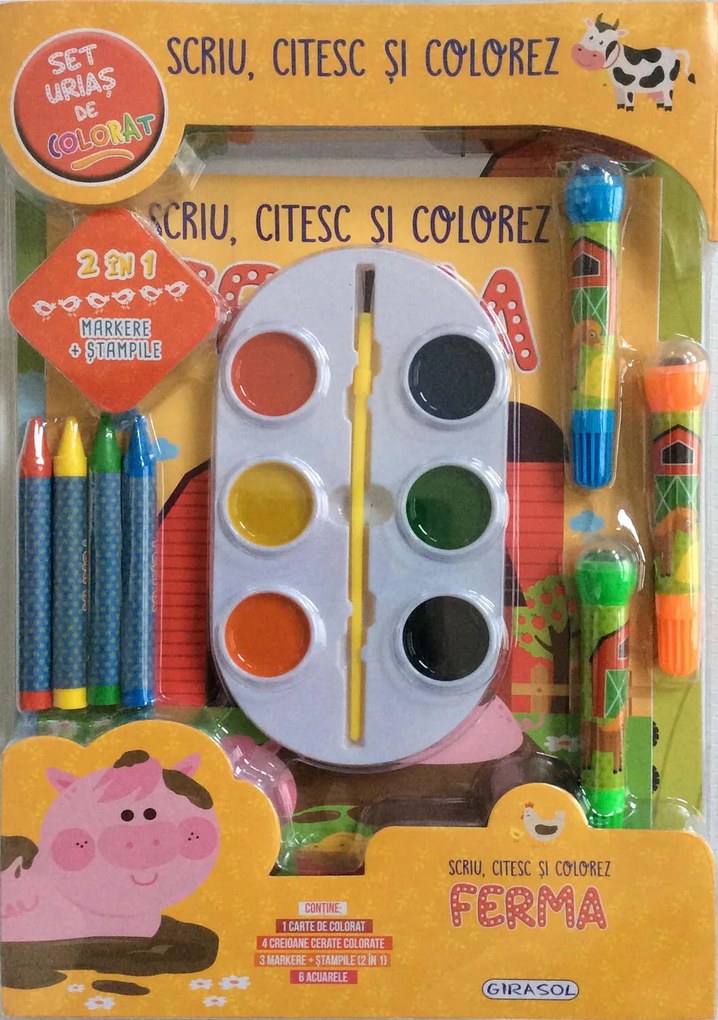 SCRIU, CITESC SI COLOREZ - FERMA - GIRASOL (978-606-024-216-1)