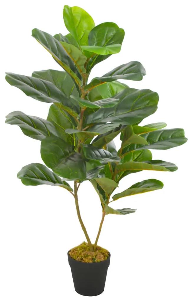 Planta artificiala ficus cu ghiveci, verde, 90 cm 1, 90 cm