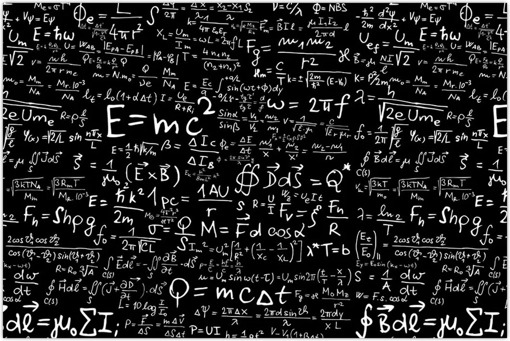 Tablou - Matematică (90x60 cm)