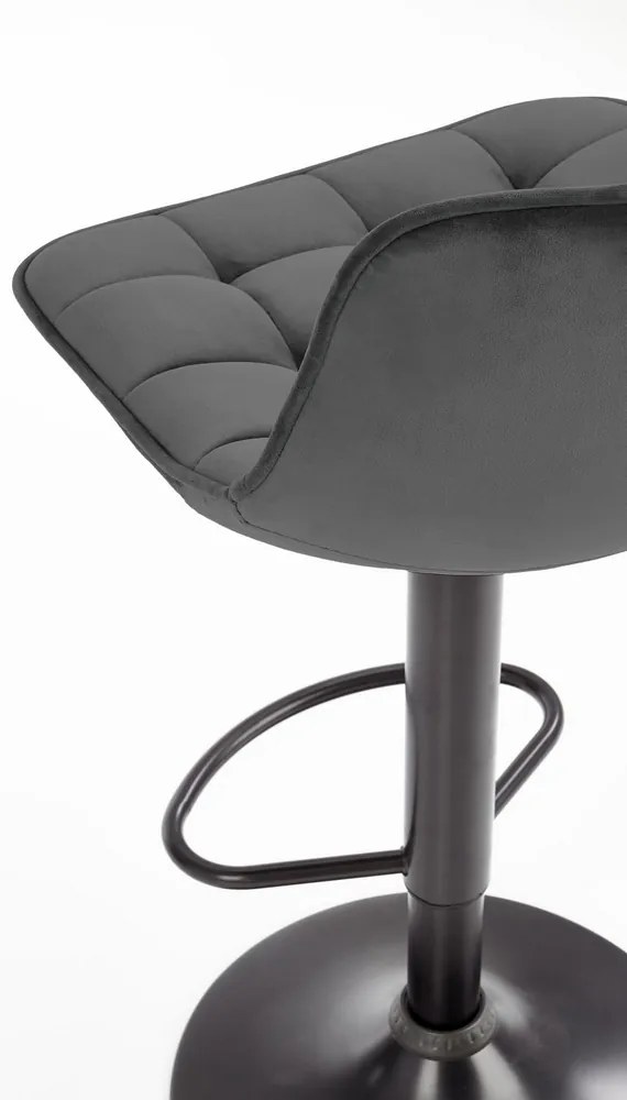 Scaun de bar Kinsley, gri/negru