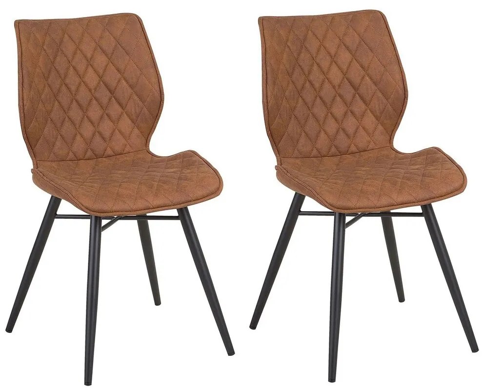 Set 2 buc. scaune pentru sufragerie Lissa (maro auriu). 1009993