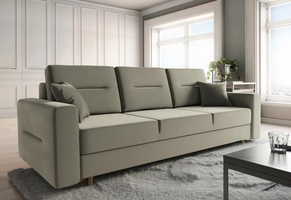 Supermobel Canapea extensibilă tapițată BERGEN, 230x87x87, itaka 16