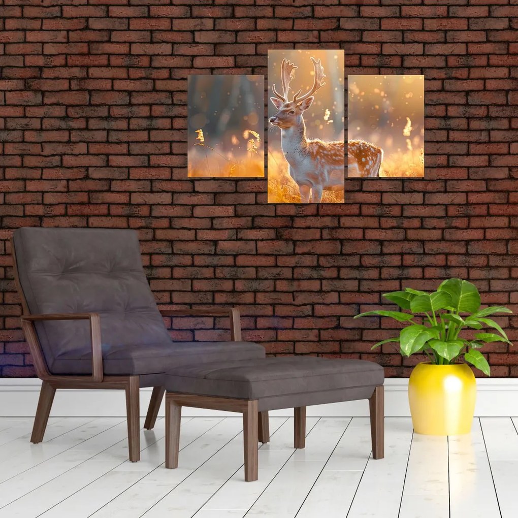 Tablou - Cerb în câmp (90x60 cm)