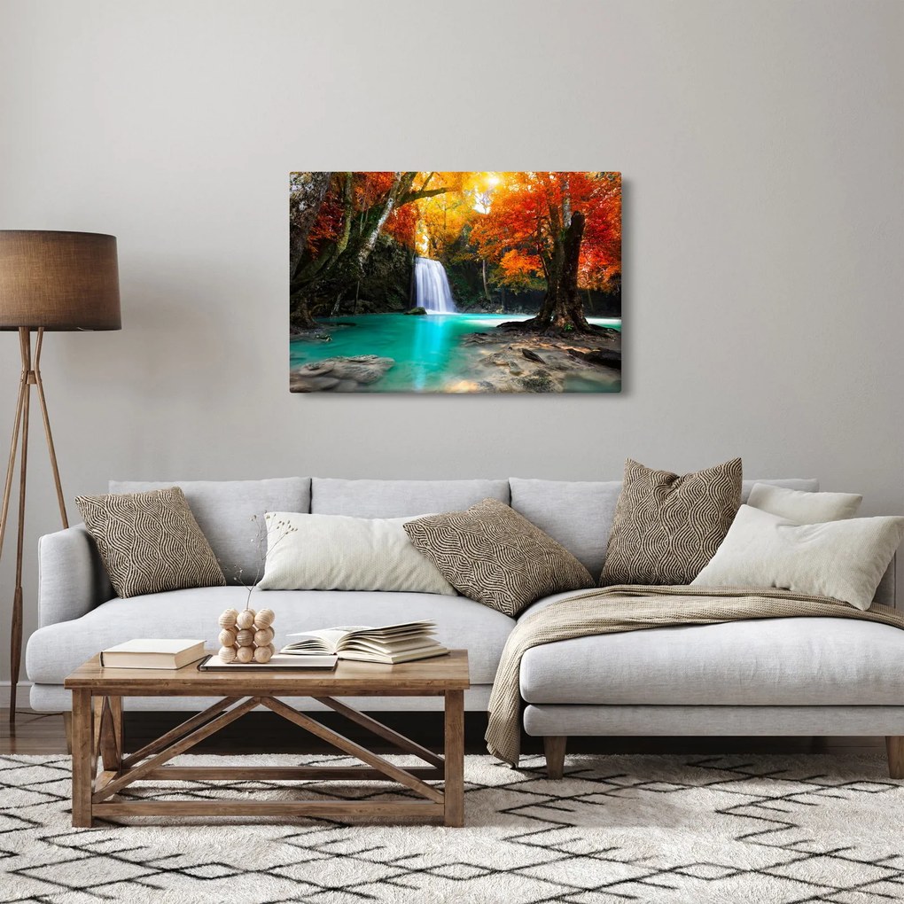 Tablou - Laguna de Smarald (90x60 cm)
