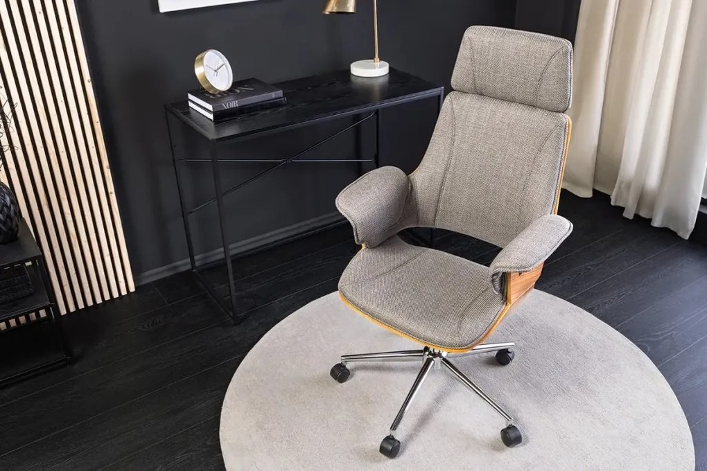 Scaun de birou pivotant Manhattan gri
