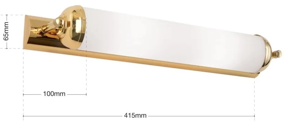 Aplica de perete design lux pentru oglinda Nostalgie 42cm 24K gold plated