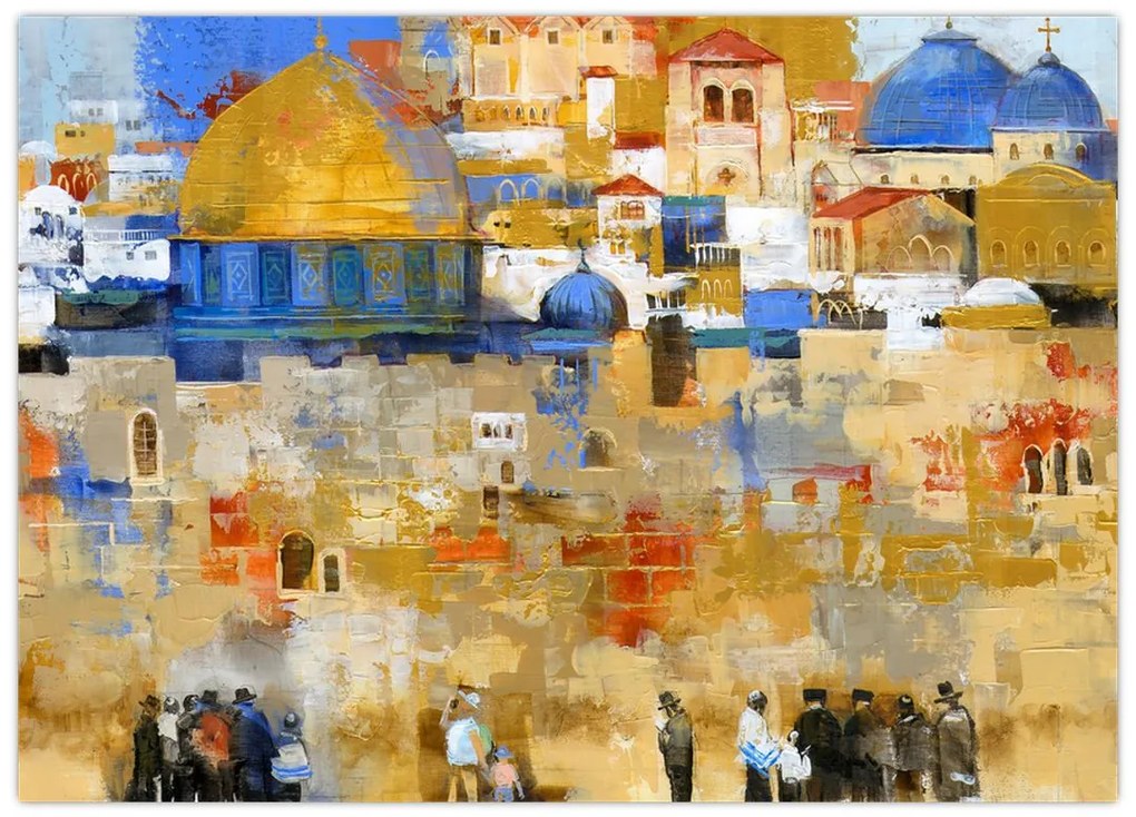 Tablou - Zidul plângerii, Ierusalim, Israel (70x50 cm)