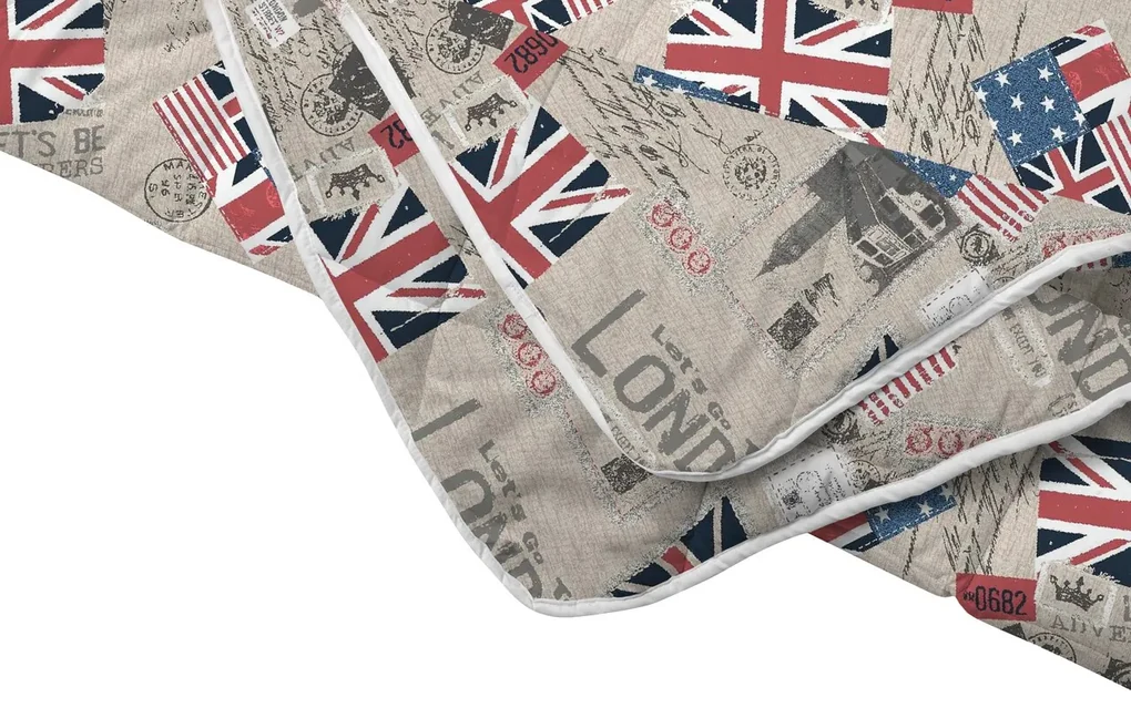 Pilota de Vara London, Microfibra Matlasata, 200x220 cm, 150g/mp