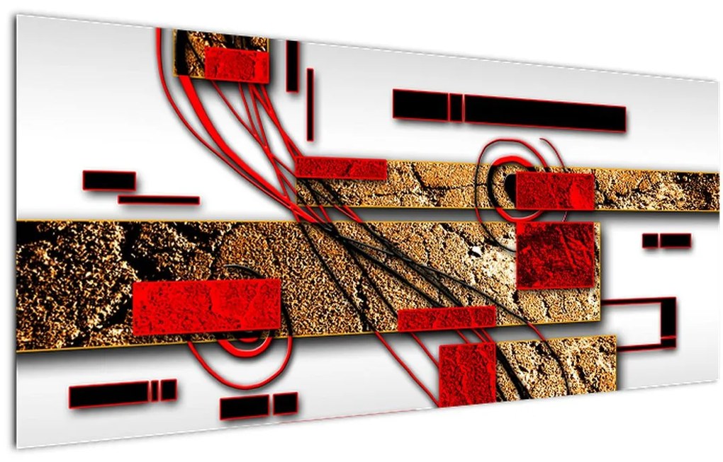 Tablou cu abstracție (120x50 cm)