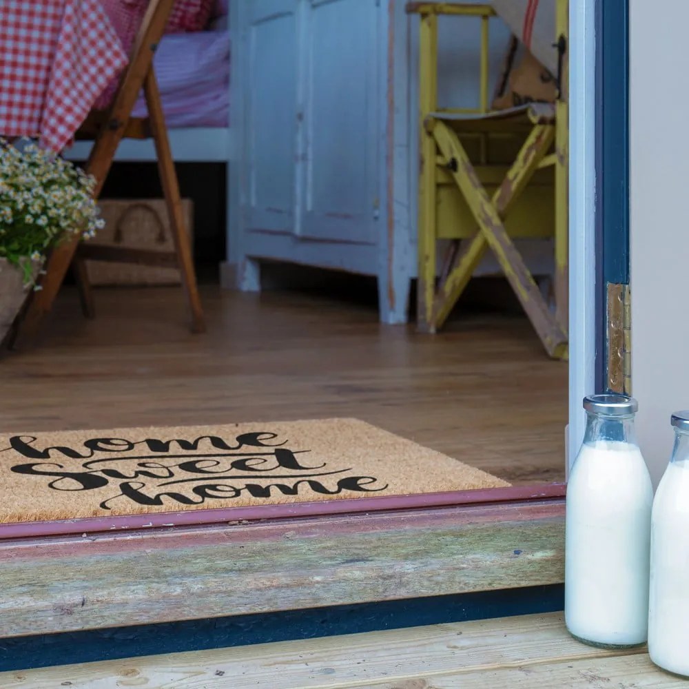 Covoraș de intrare din fibre de nucă de cocos 40x60 cm Home Sweet Home – Artsy Doormats