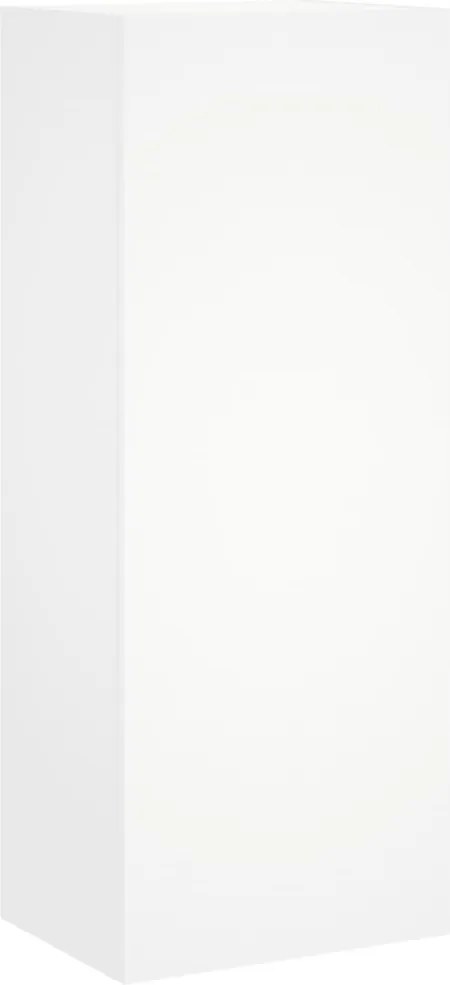vidaXL Comodă TV de perete, alb, 40,5x30x102 cm, lemn prelucrat