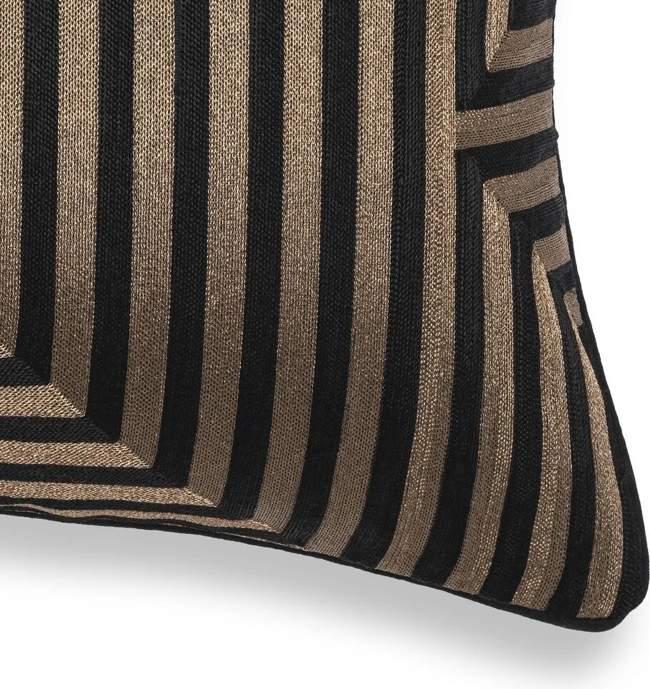 Perna decorativa LUX Spray 50x50cm, negru/ auriu 115069 HZ