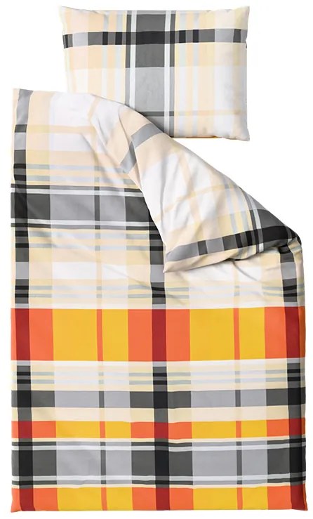 Lenjerie din bumbac Renforcé ORANGE KUBE colorat Dimensiune lenjerie de pat: 70 x 90 cm | 140 x 200 cm