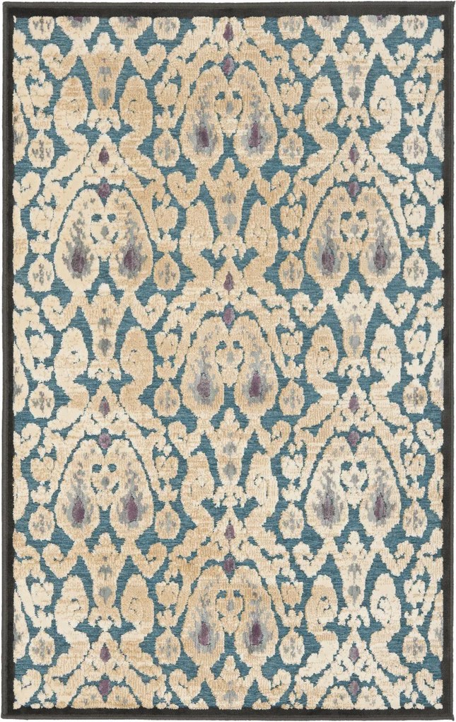 Covor Oriental & Clasic Aziz, Negru/Gri, 79x122