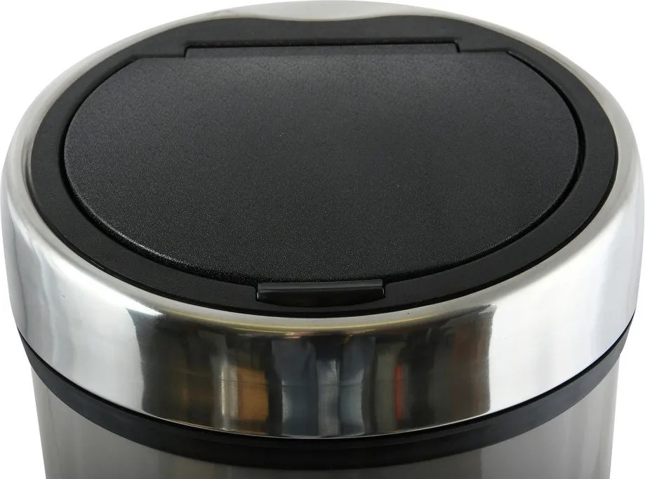 Coș de gunoi taupe cu senzori de atingere din oțel 30 l – MSV