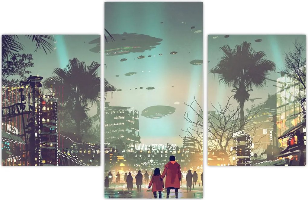 Tablou - Oraș în viitor (90x60 cm)