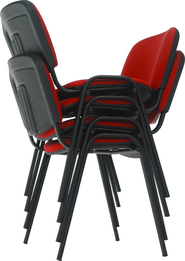 Scaun de birou, roşu, ISO NEW