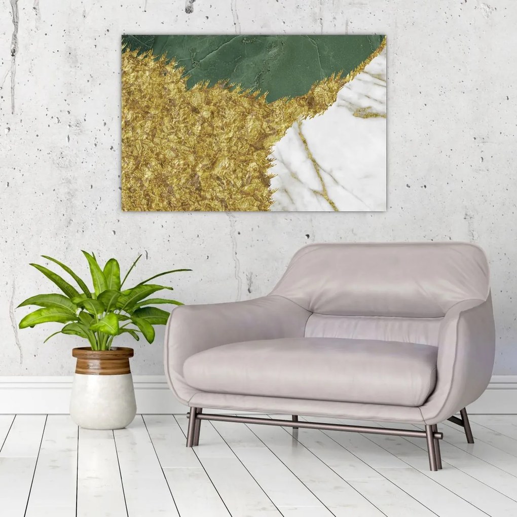 Tablou - Marmură verde N⁰2 (90x60 cm)