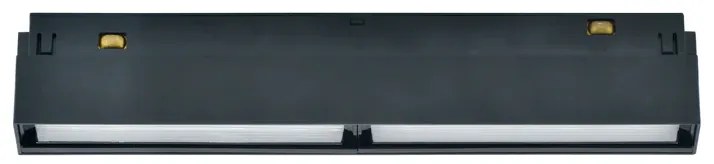 Banda LED Dublă Neagră Pentru Șină Magnetică, 12W – Iluminat Neutru Încastrat, Perfectă Pentru Spații Contemporane