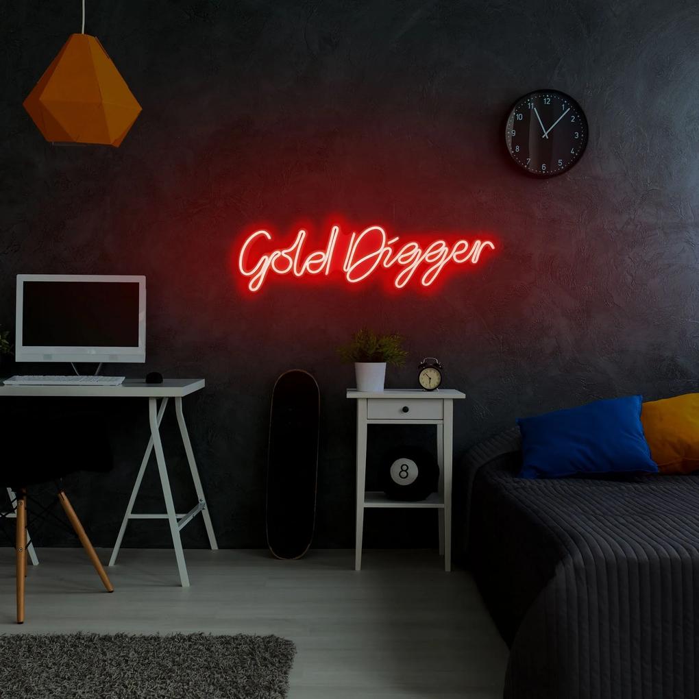 Aplica de Perete Neon Gold Digger, Roșu