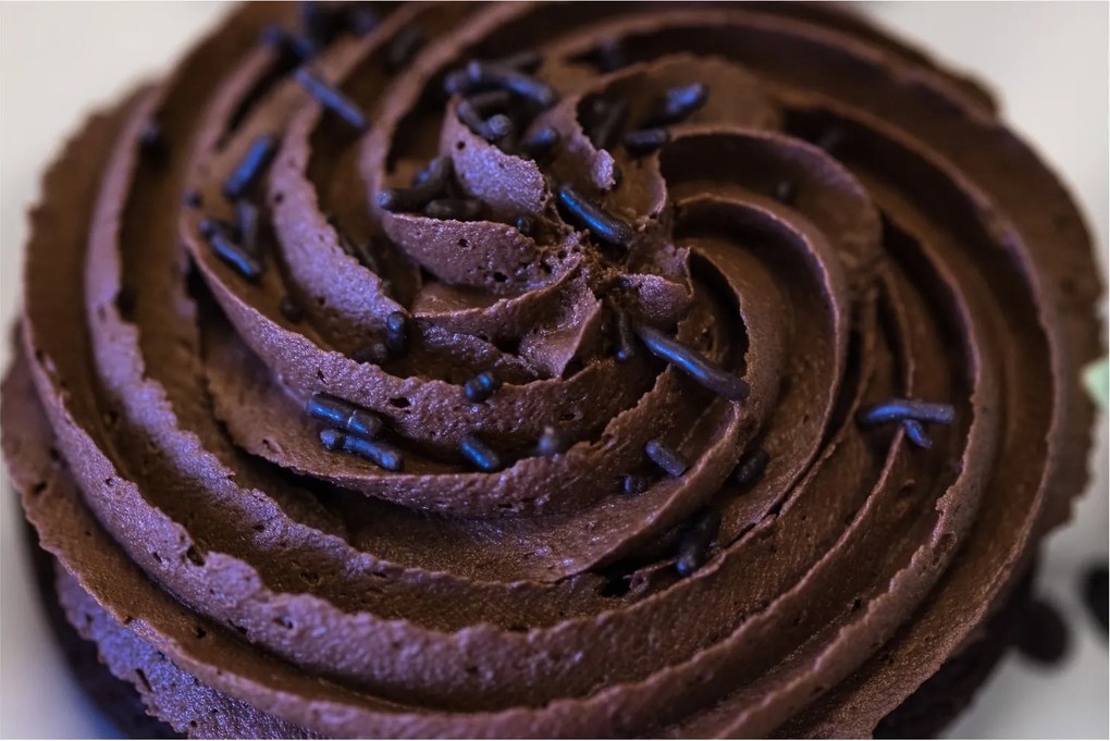Tablou - Cupcake din ciocolată (90x60 cm)