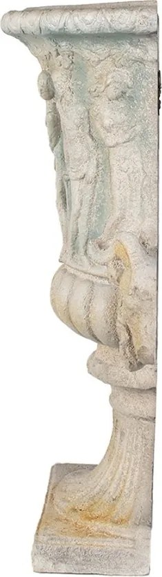 Jardinieră de perete, bej, stil baroc, H47 cm