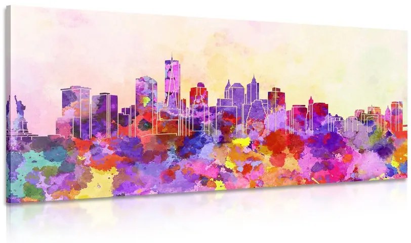 Tablou New York în design de acuarelă