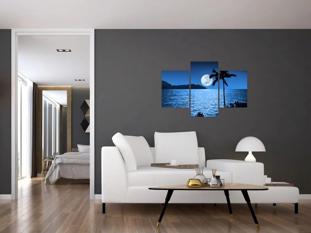 Tablou - Luna deasupra nivelului mării (90x60 cm)