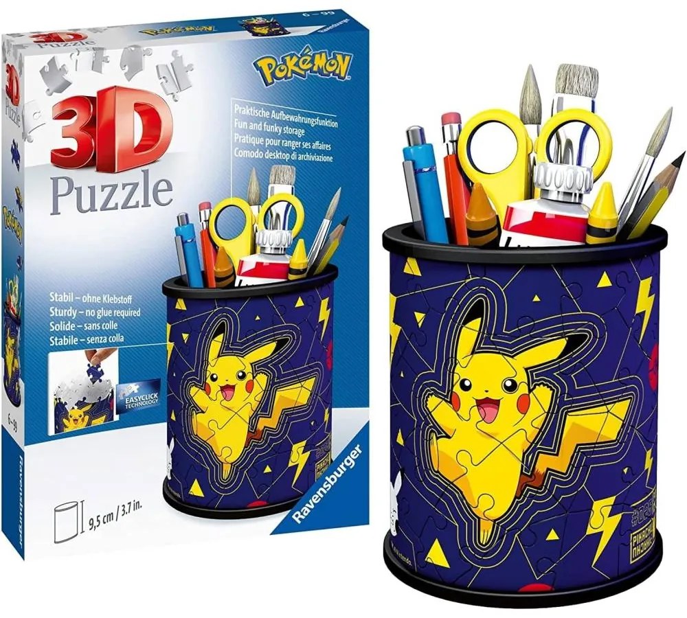 PUZZLE 3D SUPORT PIXURI POKEMON 54 PIESE - RAVENSBURGER (RVS3D11257)