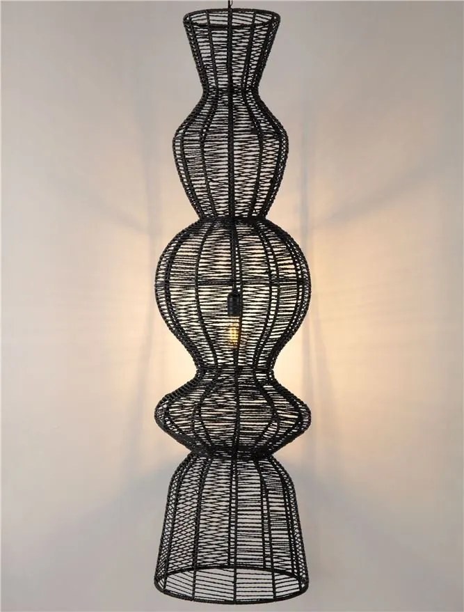 Lustra/Pendul design natural BREENA negru