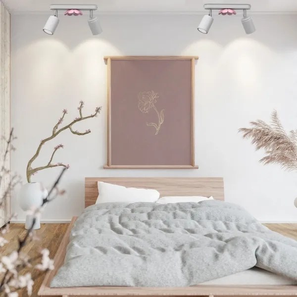 Spot FLOWER 2xGU10/8W/230V alb