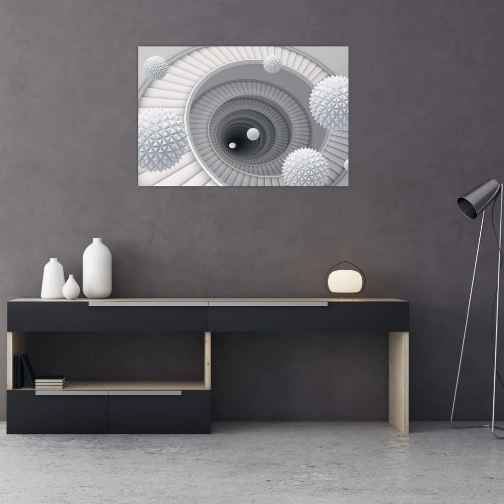 Tablou cu abstracție 3D (90x60 cm)