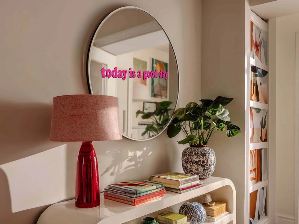Autocolant pentru oglindă S1 – Today is good day