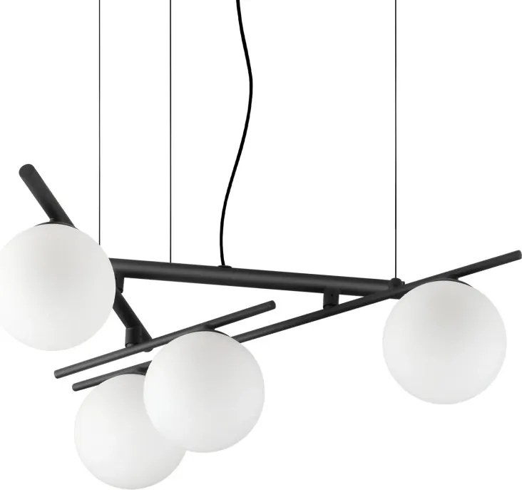 Lustra suspendata moderna ATLAS SP4 NERO