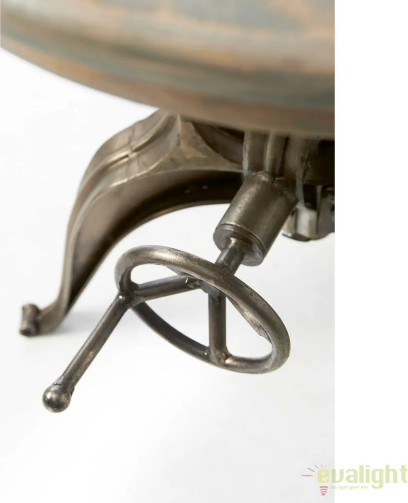 Masa design industrial cu inaltime reglabila, diametru 56cm, Grand Central 262810RM
