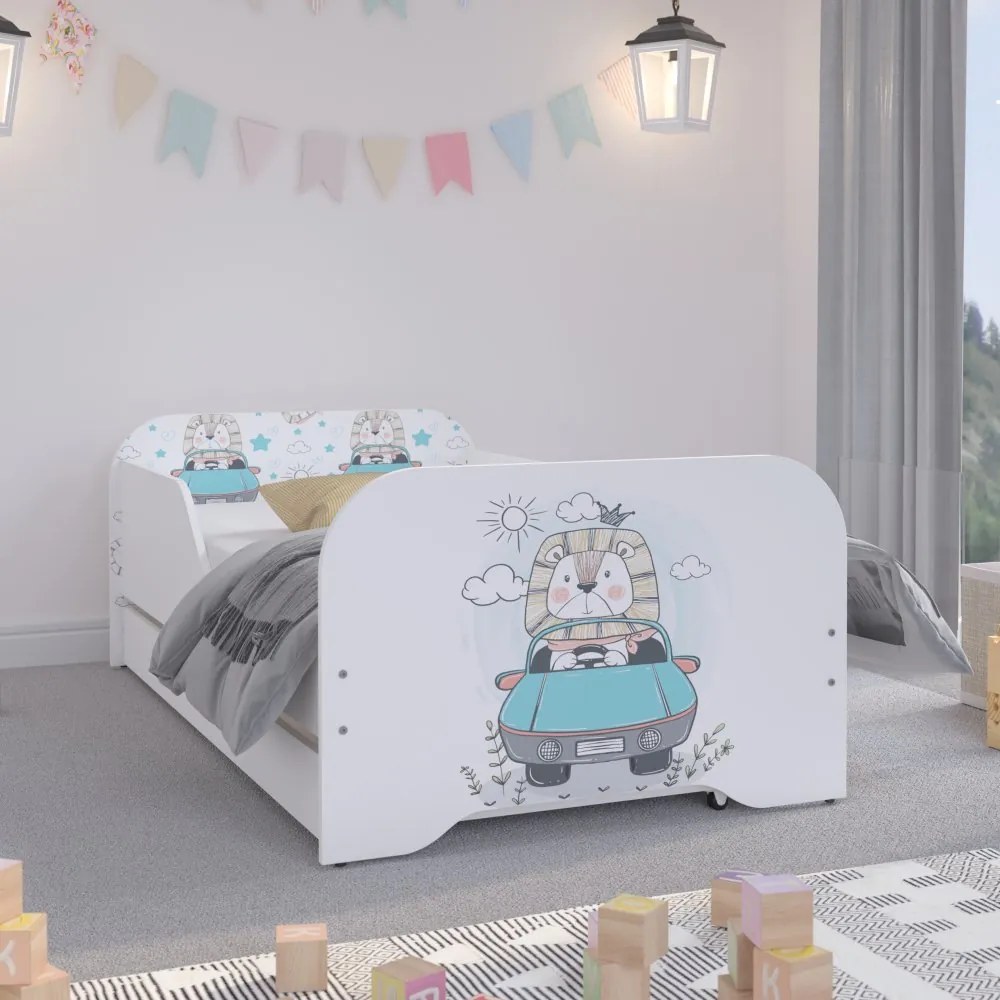 Pat de calitate pentru copii, cu pui de leu 140 x 70 cm