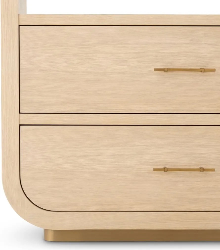 Dulap cu Rafturi design LUX, Furnir stejar, Natur, Quinton