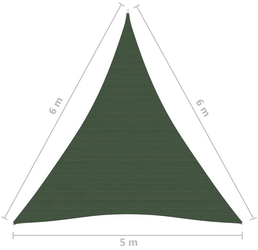 Panza parasolar, verde inchis, 5x6x6 m, 160 g m  , HDPE Morkegronn, 5 x 6 x 6 m
