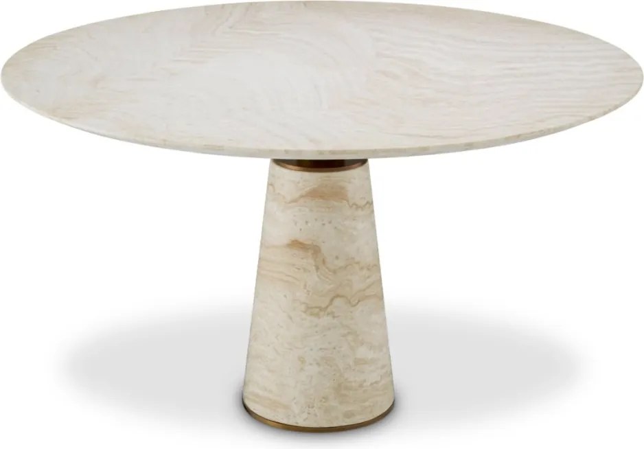 Masa rotunda LUX travertin Genova 131cm