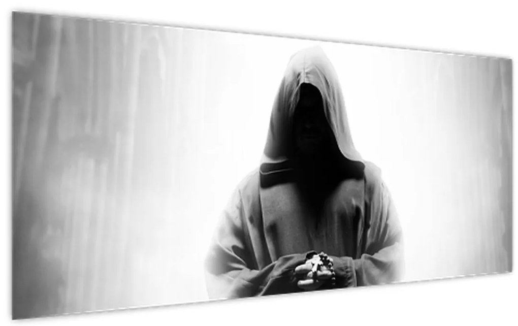 Tablou - Un călugăr într-o mănăstire (120x50 cm)