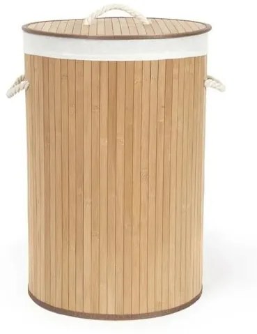 Compactor Coș pentru rufe murdare Bamboo rotund, natural