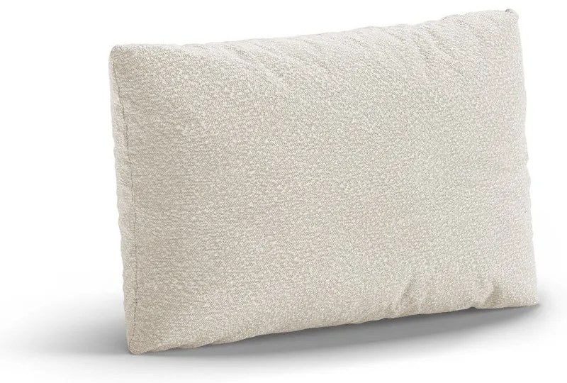 Pernă pentru canapea albă cu tapițerie din țesătură bouclé Poppy – Micadoni